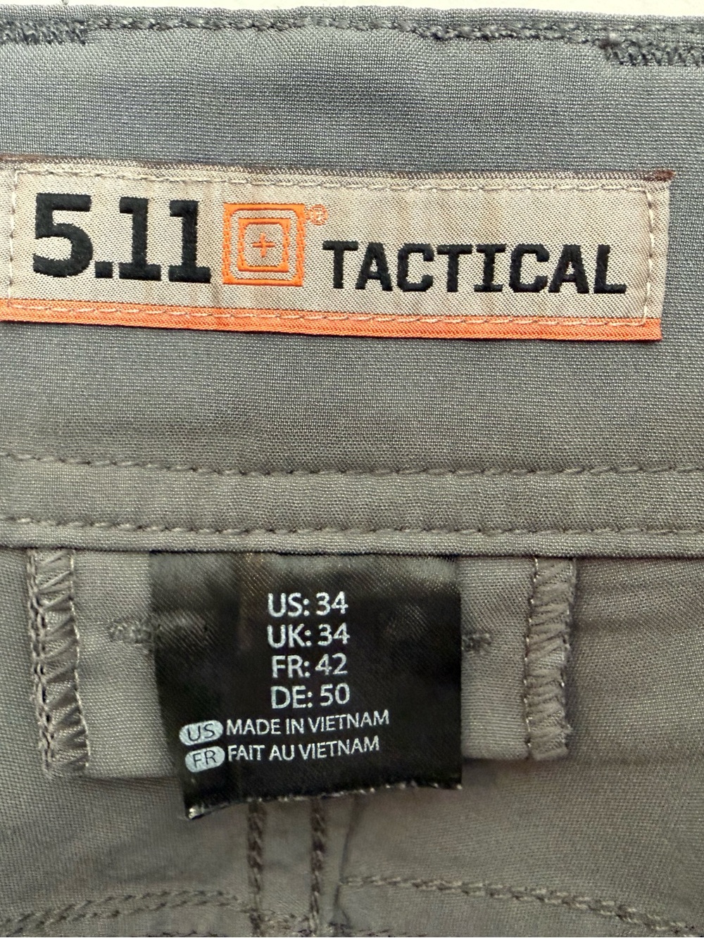 Men's Gray 5.11 Tactical Base 11” Performance Lightweight Shorts - Picture 3 of 8